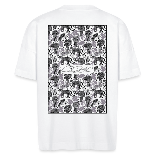 T-shirt oversize guépard - blanc