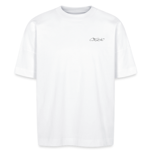 T-shirt bio oversize VIBES - blanc