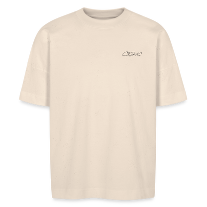 T-shirt bio oversize VIBES - blanc cassé