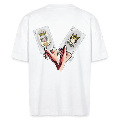 T-shirt ROYAUME DE COEUR oversize - blanc